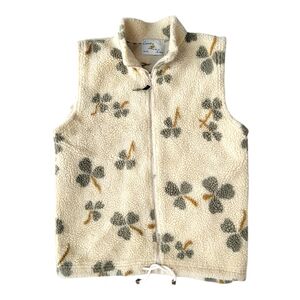 Vintage Country Lane Sherpa Vest Clover Small